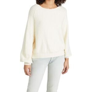 Free People Women's Found My Friend Pullover Sweater, Cream, Off White, US M